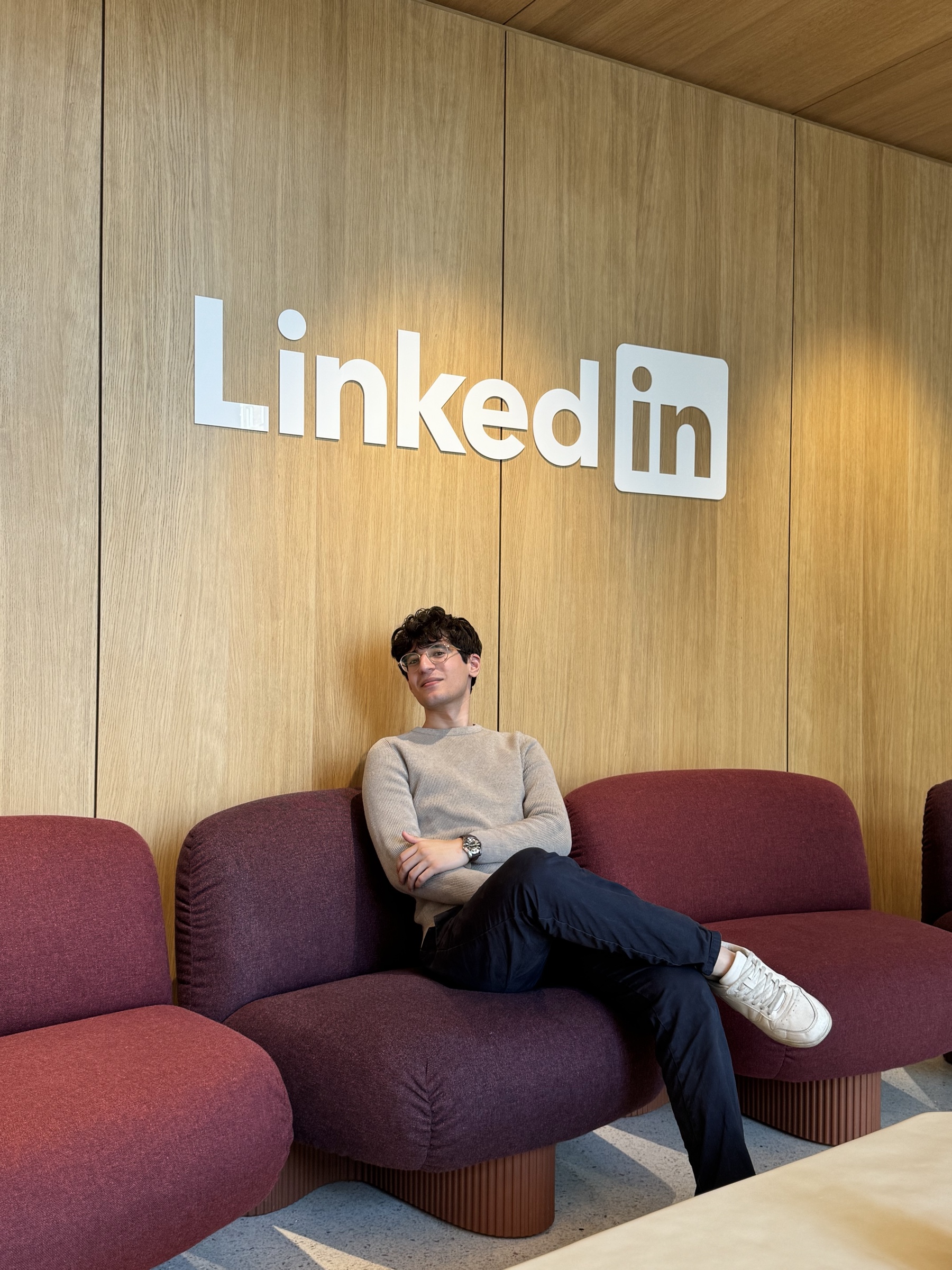 Mohammed Hirez at LinkedIn's Dublin headquarters